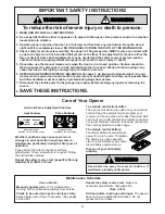 Preview for 31 page of Chamberlain Security+ 9500-3K Owner'S Manual