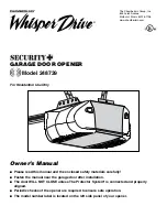 Chamberlain WHISPER DRIVE 248739 Owner'S Manual preview