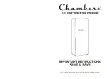 Chambers MRS330 Important Instructions Manual preview