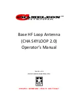 Preview for 1 page of Chameleon Antenna CHA SKYLOOP 2.0 Operator'S Manual