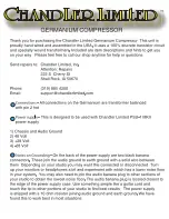 Chandler Limited Germanium Compressor Quick Manual preview