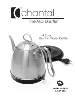 Chantal The Mia Ekettle ELSL37-03M Instructions preview