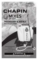 Preview for 15 page of Chapin MIXES 63950 Use And Care Manual