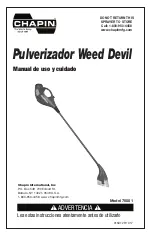 Preview for 4 page of Chapin Weed Devil 75001 Use And Care Manual