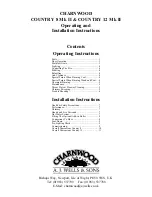 Preview for 2 page of Charnwood Country 12 Mk2 Operating And Installation Instructions