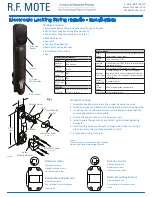 Chatsworth Products R.F. Mote Electronic Locking Swing Handle Installation preview