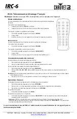 Preview for 3 page of Chauvet DJ IRC-6 Operation