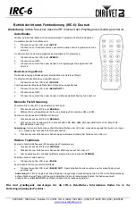 Preview for 4 page of Chauvet DJ IRC-6 Operation