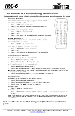 Preview for 5 page of Chauvet DJ IRC-6 Operation