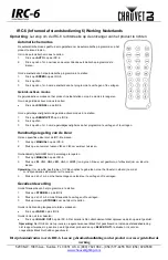 Preview for 6 page of Chauvet DJ IRC-6 Operation