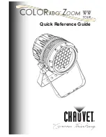 Preview for 1 page of Chauvet COLORado Zoom Tour WW Quick Reference Manual