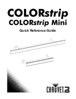 Preview for 1 page of Chauvet COLORstrip Quick Reference Manual