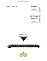 Preview for 1 page of Chauvet Data Stream 4 User Manual