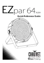 Chauvet EZ par 64 RGBA Quick Reference Manual preview