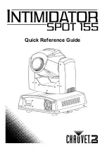 Chauvet Intimidator spot 155 Quick Reference Manual preview