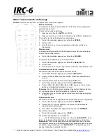 Preview for 3 page of Chauvet IRC-6 Operation Manual