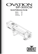 Chauvet OVATION SP-300CW Quick Reference Manual preview