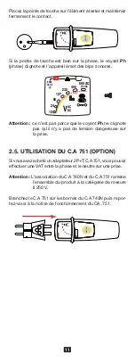 Preview for 11 page of Chauvin Arnoux C.A 740N User Manual