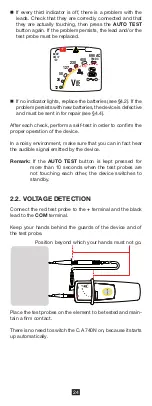 Preview for 24 page of Chauvin Arnoux C.A 740N User Manual