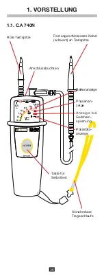 Preview for 36 page of Chauvin Arnoux C.A 740N User Manual