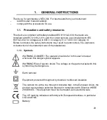 Preview for 25 page of Chauvin Arnoux Metrix MTX204 User Manual