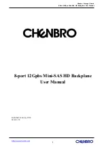 Preview for 1 page of Chenbro 80H10323606A0 User Manual