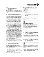 Preview for 2 page of Cherry Ergo WheelMouse optical M-5500 Quick Start Instructions