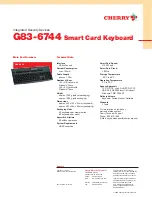 Preview for 2 page of Cherry G83-6744 Technical Data