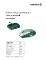 Cherry Power WheelMouse M-6000 Instructions Manual preview