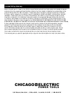 Preview for 20 page of Chicago Electric 60373 Owner'S Manual & Safety Instructions