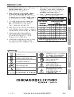 Preview for 7 page of Chicago Electric 62356 Owner'S Manual & Safety Instructions