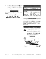 Preview for 6 page of Chicago Electric 67429 Set Up And Operating Instructions Manual