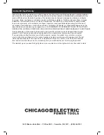 Preview for 16 page of Chicago Electric 67616 Owner'S Manual And Safety Instructions