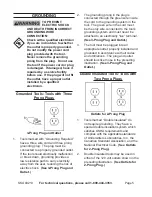 Preview for 5 page of Chicago Electric 93213 Set Up And Operating Instructions Manual