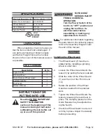 Preview for 12 page of Chicago Electric 98107 Set Up And Operating Instructions Manual