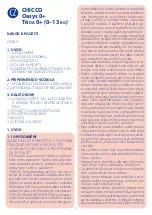 Preview for 57 page of Chicco Oasys 0+ Manual