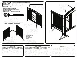 Preview for 9 page of Children's Products SIMMONS KIDS Slumber Time Crib 'N' More Assembly Instructions Manual