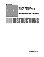 Chino AL3000 SERIES Instructions Manual preview