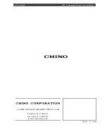 Preview for 128 page of Chino KR2S Instruction Manual