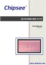 Preview for 1 page of Chipsee CS19108R125P-C111 User Manual