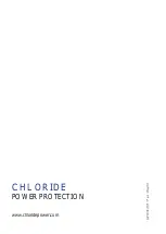 Preview for 144 page of Chloride Desk POWER 300 Operating Manual