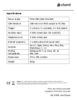 Preview for 6 page of Chord D-MAT User Manual