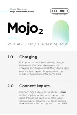 Preview for 1 page of Chord Mojo2 Quick Start Manual
