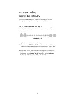 Preview for 9 page of Chord PRIMA User Manual