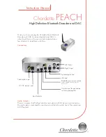 Preview for 1 page of Chordette PEACH Instruction Manual