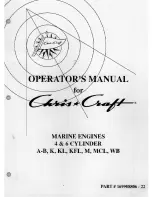 Chris-Craft A-B Operator'S Manual preview