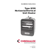 Chromalox HVH Series Installation Instructions Manual preview