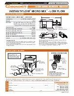 Preview for 2 page of Chronomite INSTANT-FLOW MICRO MIX Series Get Started