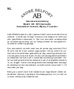 Preview for 28 page of Chronos Manufactures Andre Belfort AB-6010 Instruction Manual