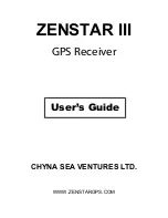CHYNA SEA VENTURES ZENSTAR III User Manual preview